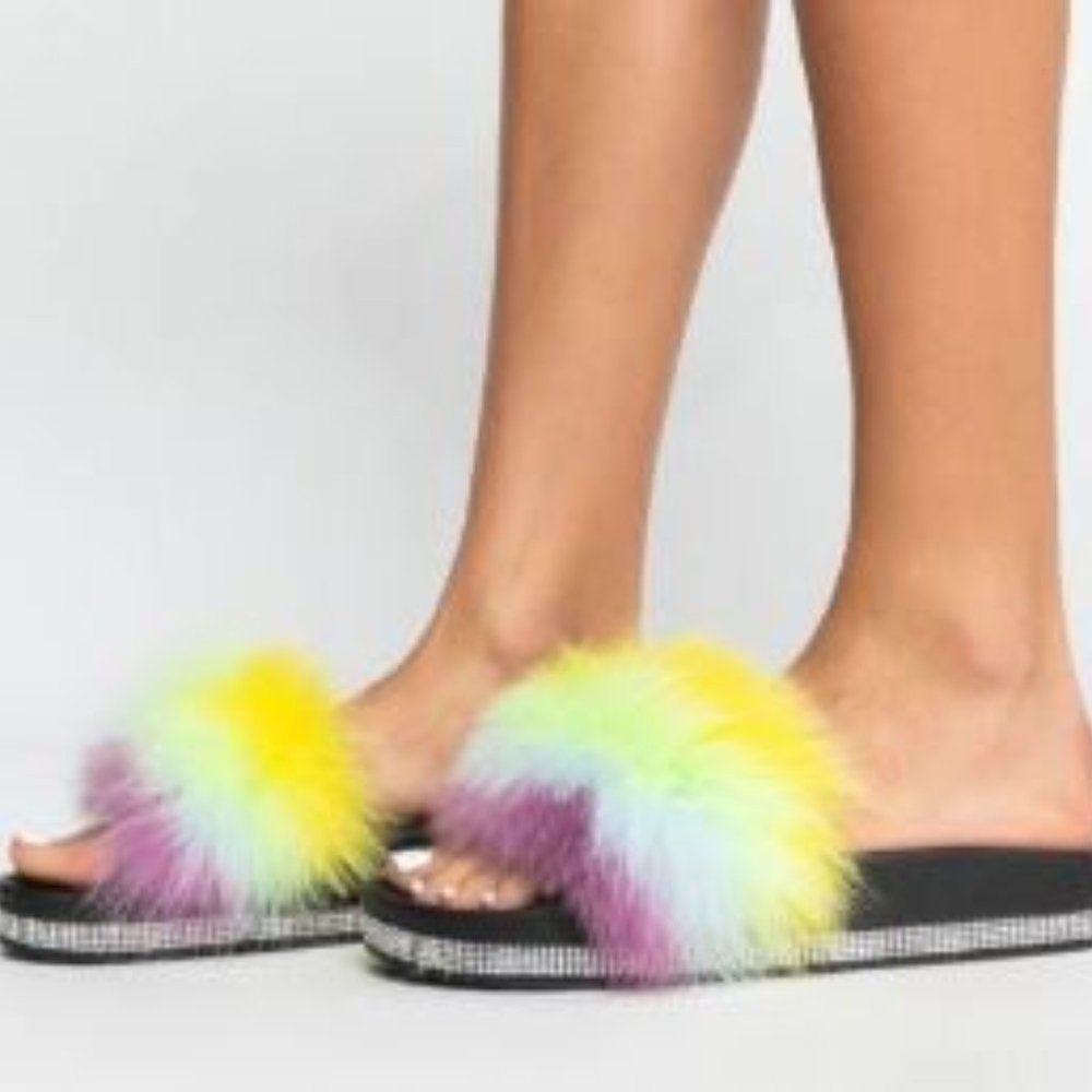 Azalea Wang Dreamt We Spoke Rainbow Furry Slides
